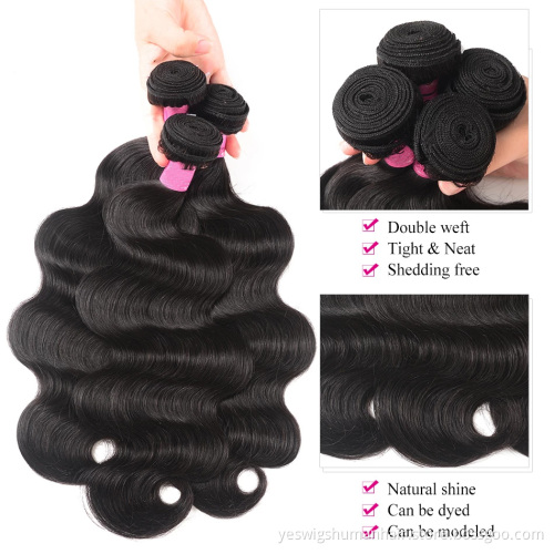Cheap 10A Grade Raw Brazilian Body Wave Virgin Human Hair Bundle Extension Cutical Aligned Human Hair Products For Black Women